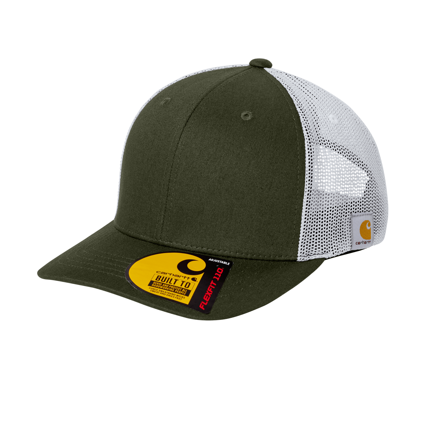 Carhartt Headwear One Size / Moss/White Carhartt - Flexfit 110® Mesh Back Cap