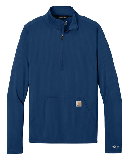 Carhartt Layering S / Dark Cobalt Blue Carhartt - Men's Force® 1/2-Zip Grid Fleece