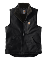 Carhartt Outerwear S / Black Carhartt - Men's Sherpa-Lined Mock Neck Vest