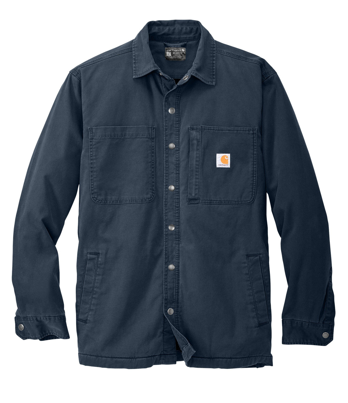 Carhartt Outerwear S / Navy Carhartt - Men's Rugged Flex® Relaxed Fit Fleece-Lined Shirt Jac