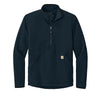 Carhartt Outerwear S / Navy Carhartt - Men's Textured 1/2-Zip Fleece Jacket