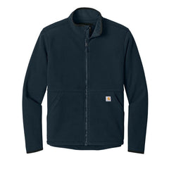 Carhartt Outerwear S / Navy Carhartt - Men's Textured Full-Zip Fleece Jacket