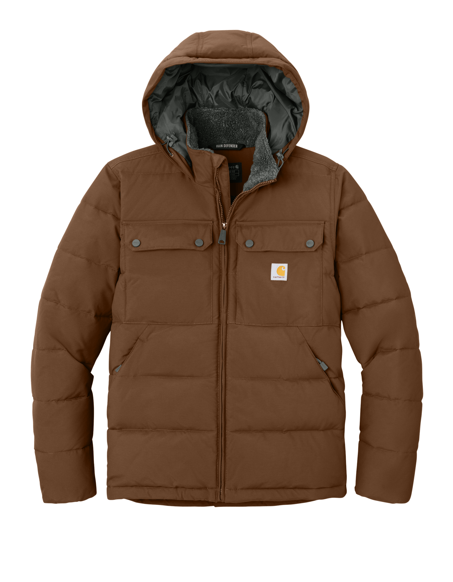 Carhartt Outerwear S / Red Duck Brown Carhartt - Men's Montana Insulated Hooded Jacket