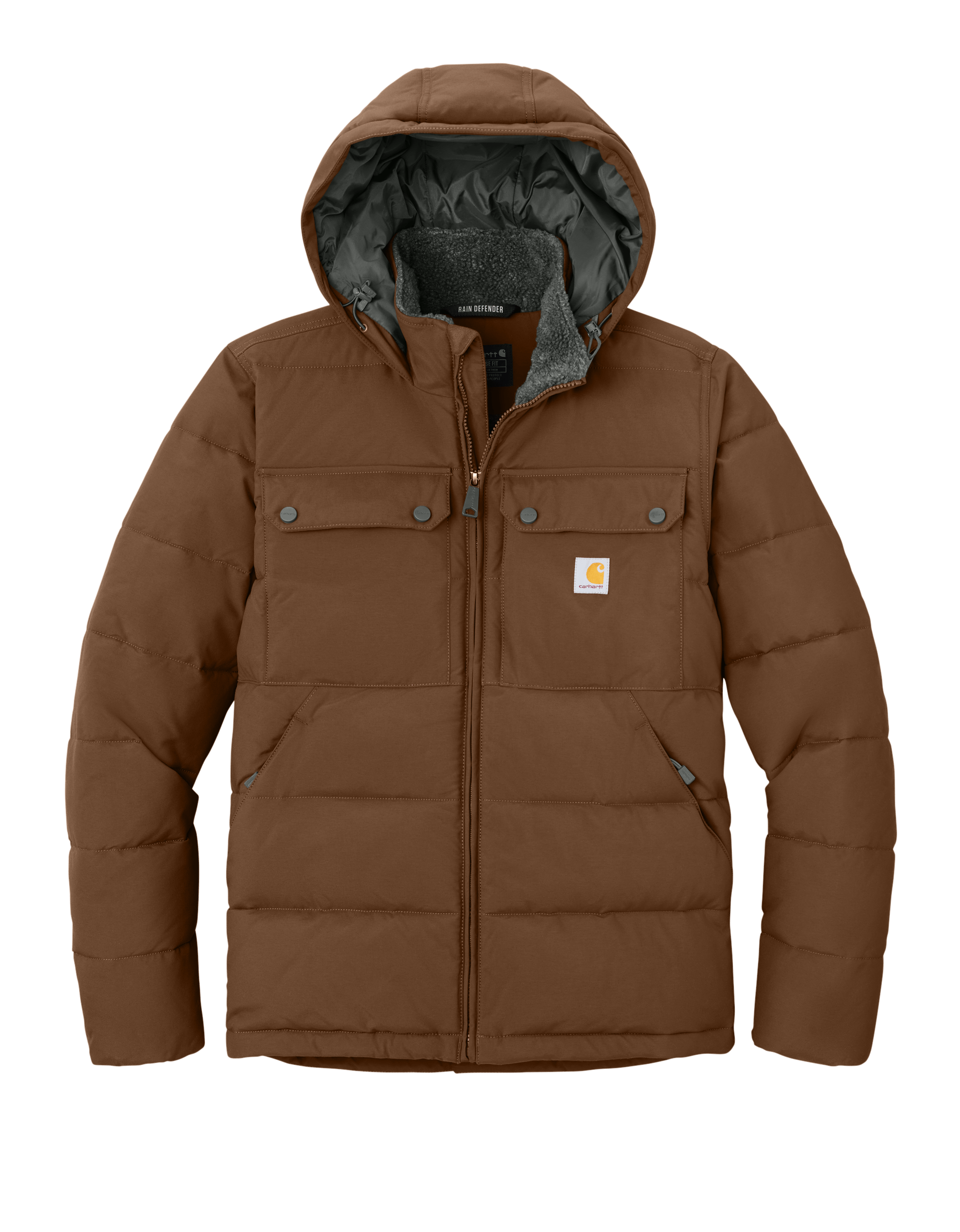 Carhartt Outerwear S / Red Duck Brown Carhartt - Men's Montana Insulated Hooded Jacket