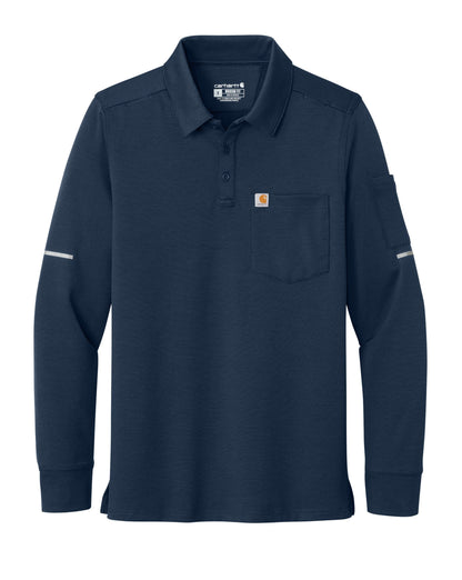Carhartt Polos S / Dark Navy Carhartt - Men’s FLD & RSCU Long Sleve Polo