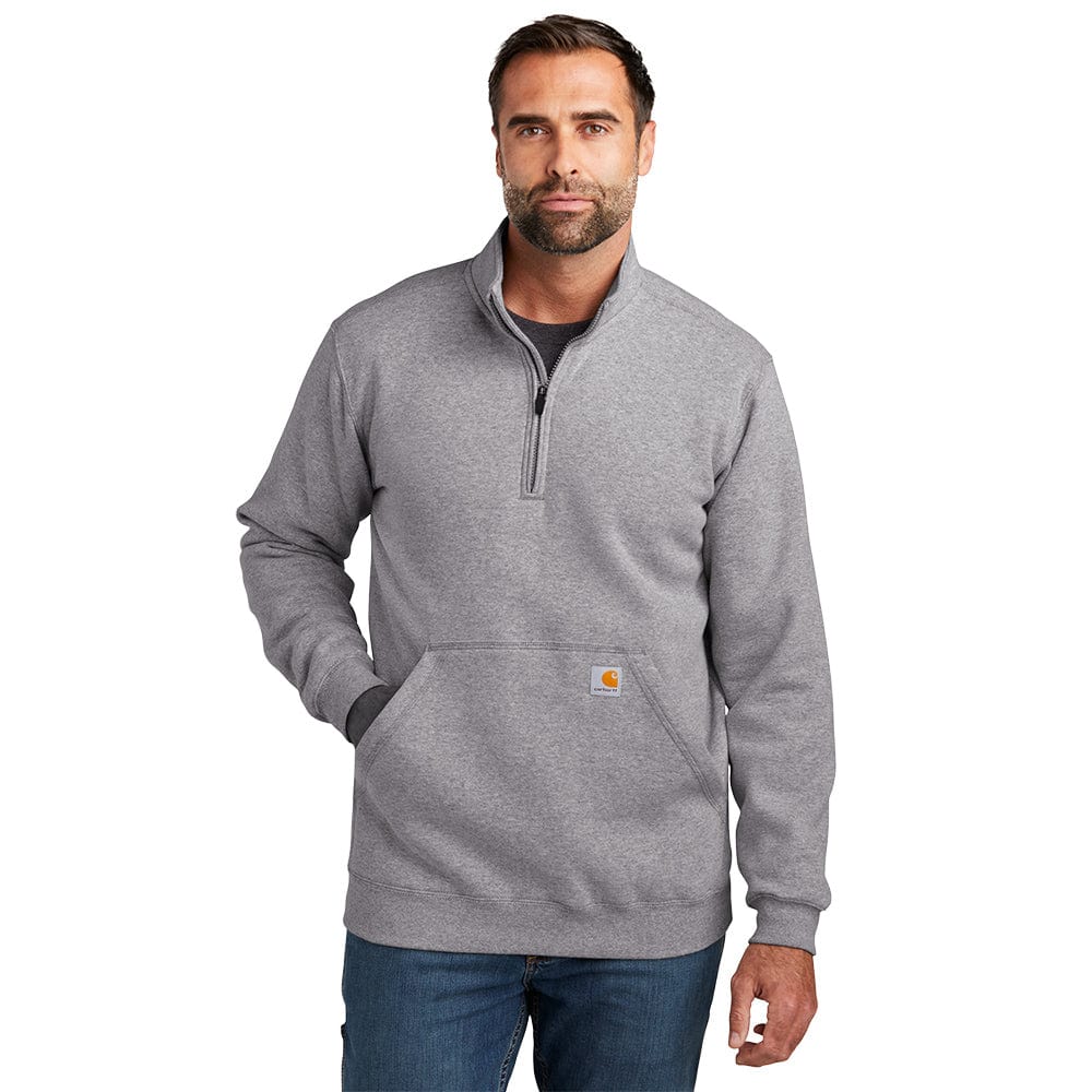 Men's carhartt half zip pullover best sale