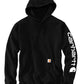 Carhartt Sweatshirts S / Black Carhartt - Men's Midweight Hooded Logo Sweatshirt