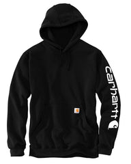 Carhartt Sweatshirts S / Black Carhartt - Men's Midweight Hooded Logo Sweatshirt
