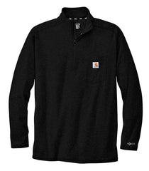 Carhartt T-shirts S / Black Carhartt - Men's 1/4-Zip Long Sleeve T-Shirt