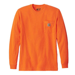 Carhartt T-shirts S / Brite Orange Carhartt - Men's Workwear Pocket Long Sleeve T-Shirt