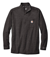 Carhartt T-shirts S / Carbon Heather Carhartt - Men's 1/4-Zip Long Sleeve T-Shirt