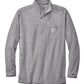 Carhartt T-shirts S / Heather Grey Carhartt - Men's 1/4-Zip Long Sleeve T-Shirt