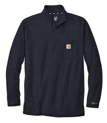 Carhartt T-shirts S / Navy Carhartt - Men's 1/4-Zip Long Sleeve T-Shirt