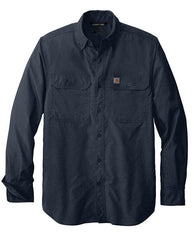 Carhartt Woven Shirts S / Navy Carhartt - Men's Solid Long Sleeve Shirt