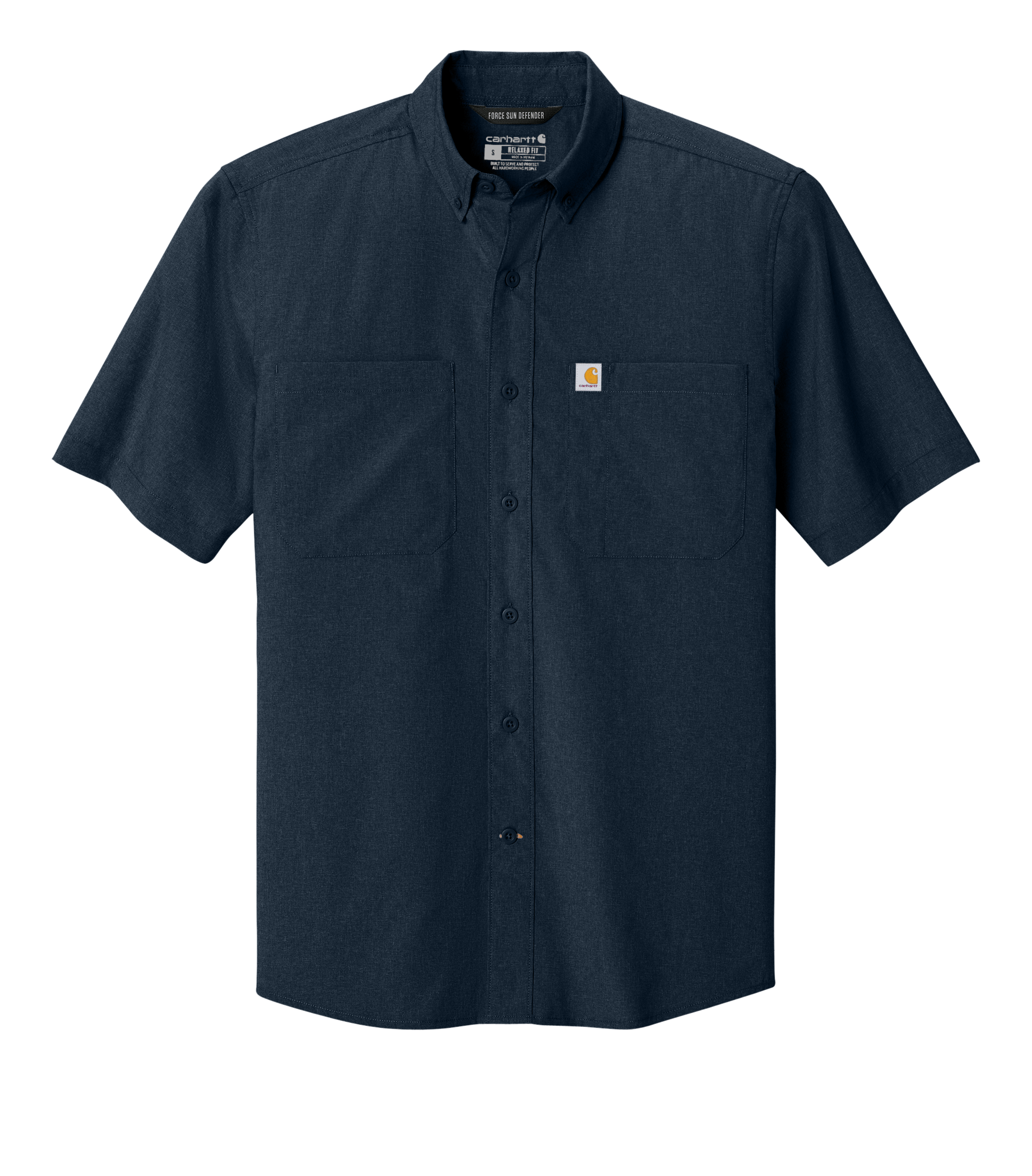 Carhartt Woven Shirts S / Navy Carhartt - Men's Sun Defender™ Short Sleeve Shirt