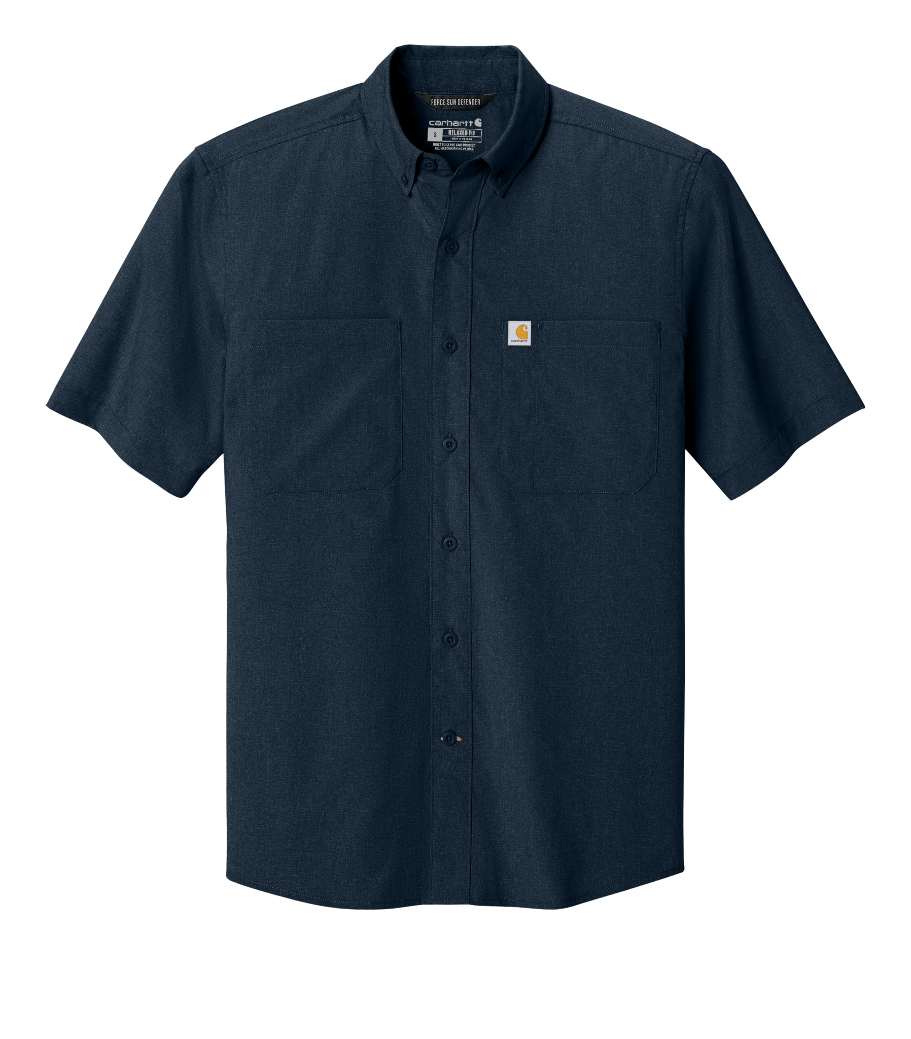 Carhartt Woven Shirts S / Navy Carhartt - Men's Sun Defender™ Short Sleeve Shirt