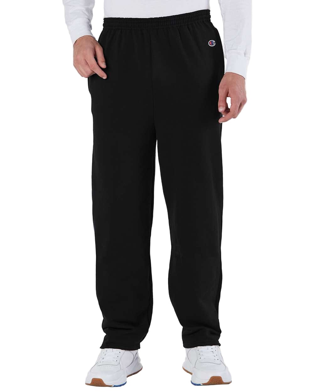 Champion Bottoms Black / S Champion - Powerblend® Open-Bottom Sweatpants w/ Pockets