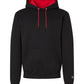 Champion Sweatshirts S / Black/Scarlet Champion - Powerblend® Contrast Color Hooded Sweatshirt
