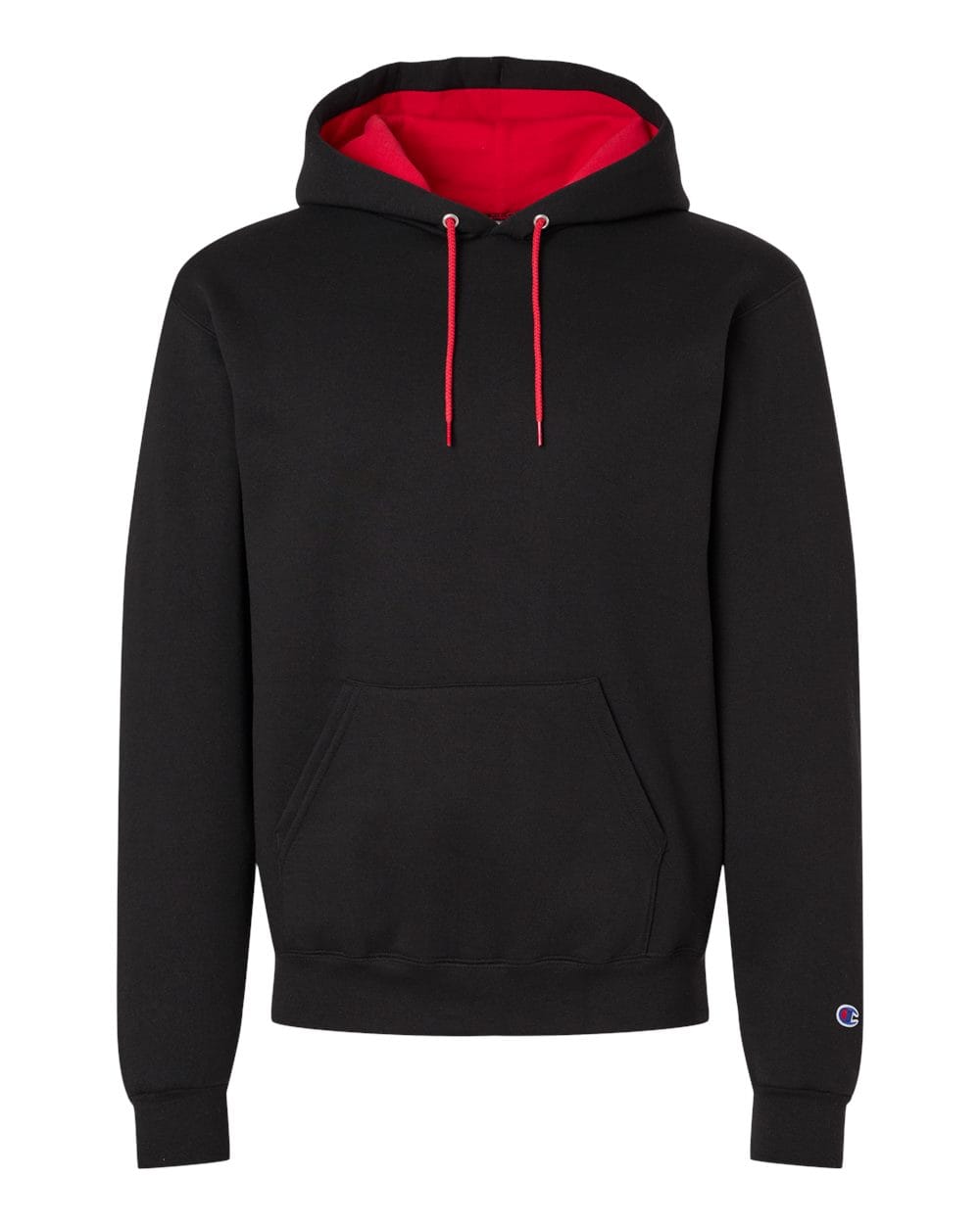 Champion Sweatshirts S / Black/Scarlet Champion - Powerblend® Contrast Color Hooded Sweatshirt