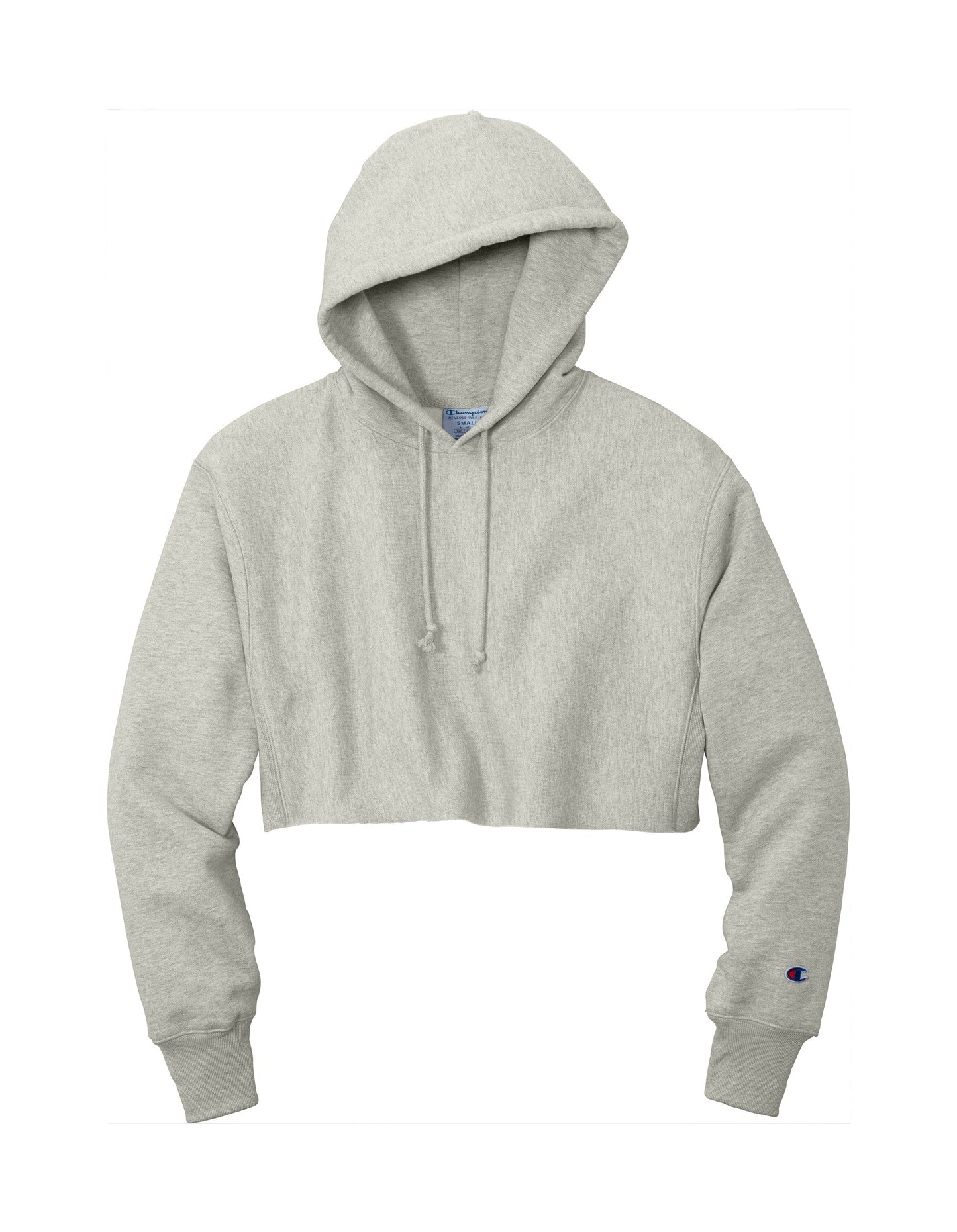 Champion Sweatshirts XS / Oxford Grey Champion - Women’s Reverse Weave® Cropped Cut-Off Hooded Sweatshirt