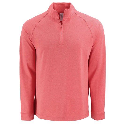 Clique by Cutter & Buck Layering S / Red Heather Clique by Cutter & Buck - Men's Dash Recycled 1/4-Zip
