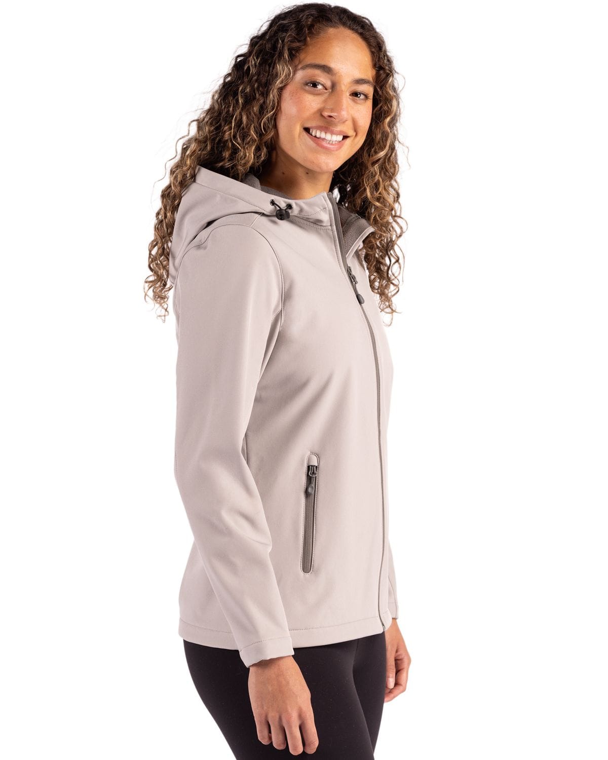Thread Clique Clique by Cutter & Buck - Women's Tempo Recycled Softshell Hooded Jack ...