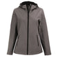 Clique by Cutter & Buck Outerwear XS / Pure Slate/Black Clique by Cutter & Buck - Women's Tempo Recycled Softshell Hooded Jacket