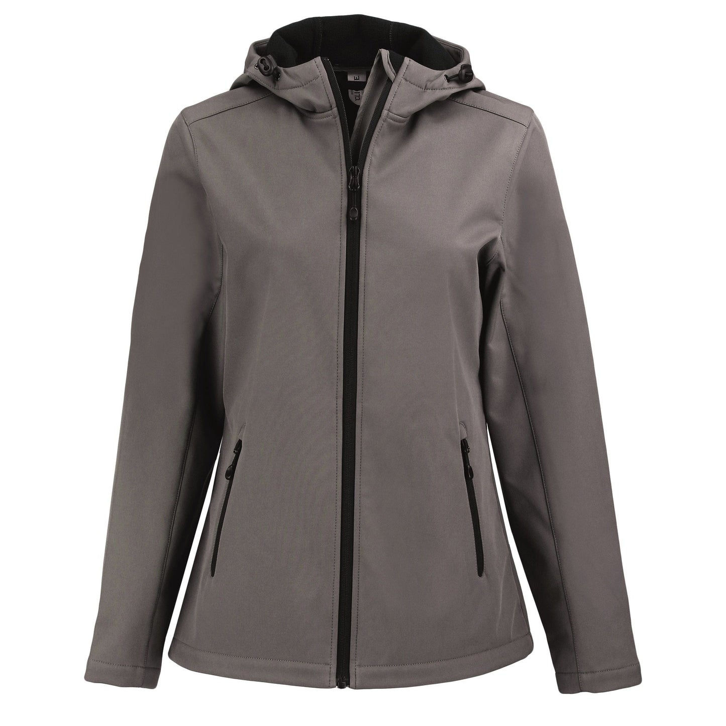 Clique by Cutter & Buck Outerwear XS / Pure Slate/Black Clique by Cutter & Buck - Women's Tempo Recycled Softshell Hooded Jacket