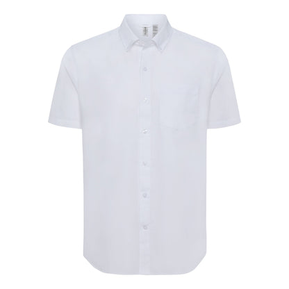 Clique by Cutter & Buck Woven Shirts S / White Clique by Cutter & Buck - Men's Hustle Recycled Short Sleeve Button Down