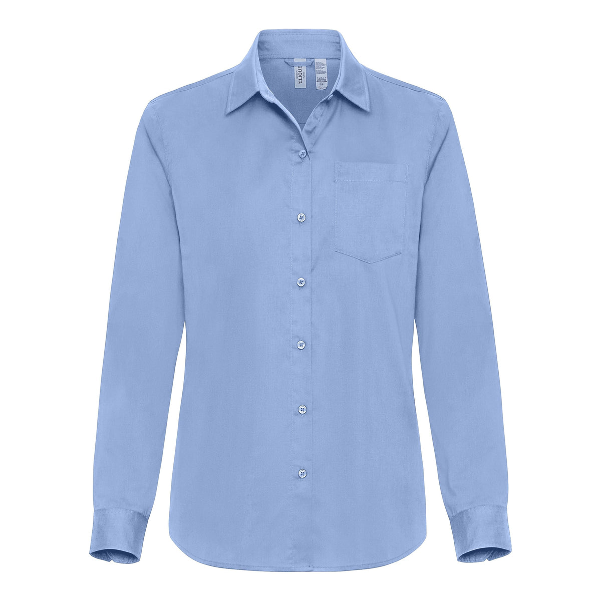 Clique by Cutter & Buck Woven Shirts XS / Light Blue Clique by Cutter & Buck - Women's Hustle Recycled Long Sleeve Button Down