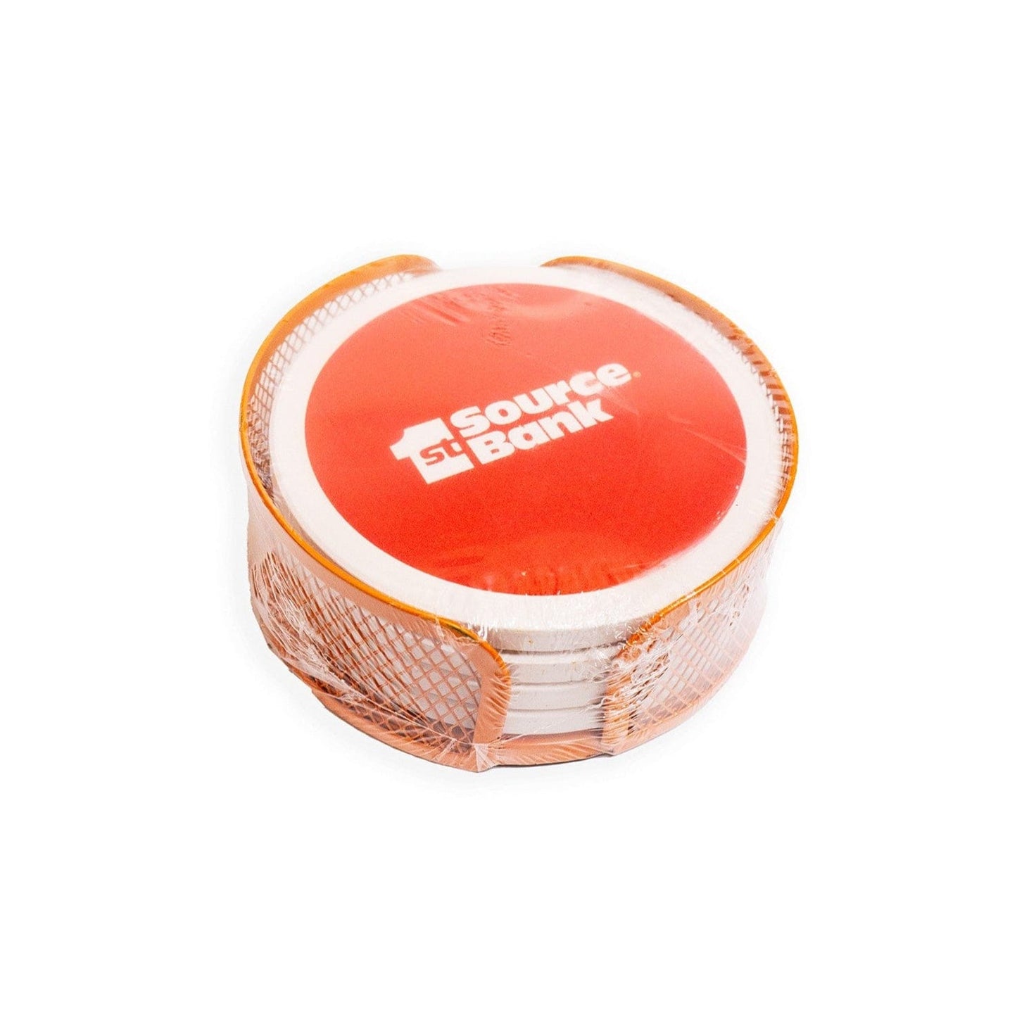 CoasterStone Accessories One Size / Orange CoasterStone - Mesh Holder Gift Set w/4 Round Coasters