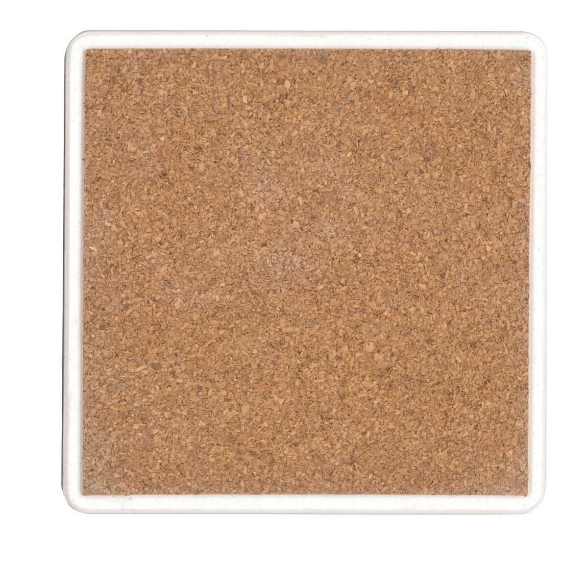 CoasterStone Accessories One Size / White/Beige Stone CoasterStone - 4 Pack Absorbent Stone Tumbled Square Coaster