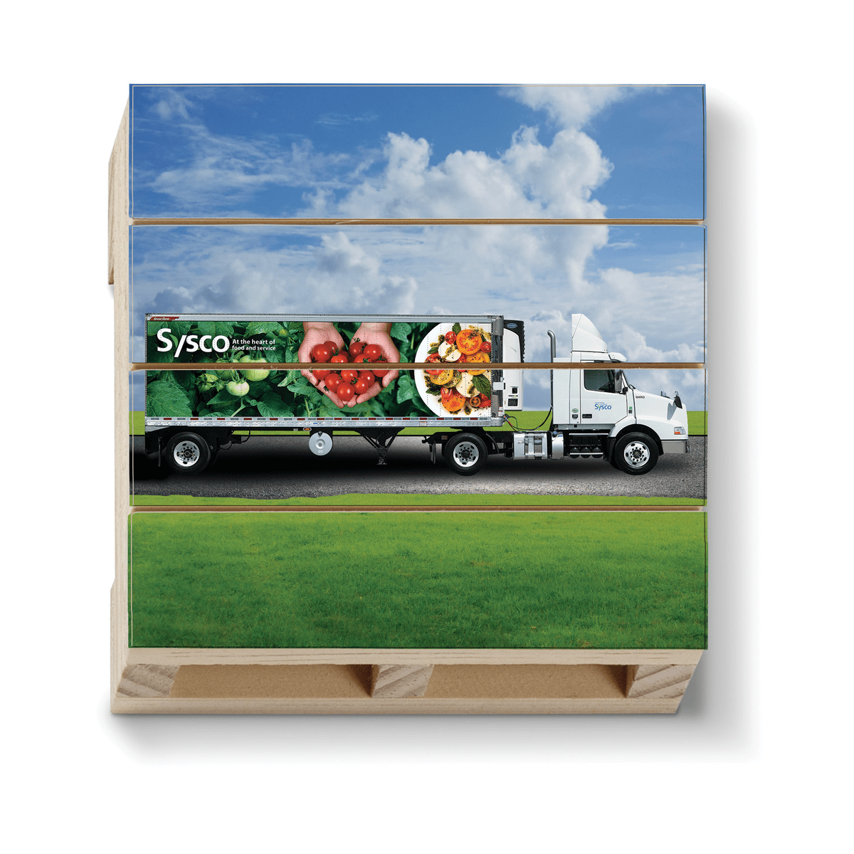 CoasterStone Accessories One Size / White/Beige Stone CoasterStone - 4" Wood Pallet Coasters in Bulk