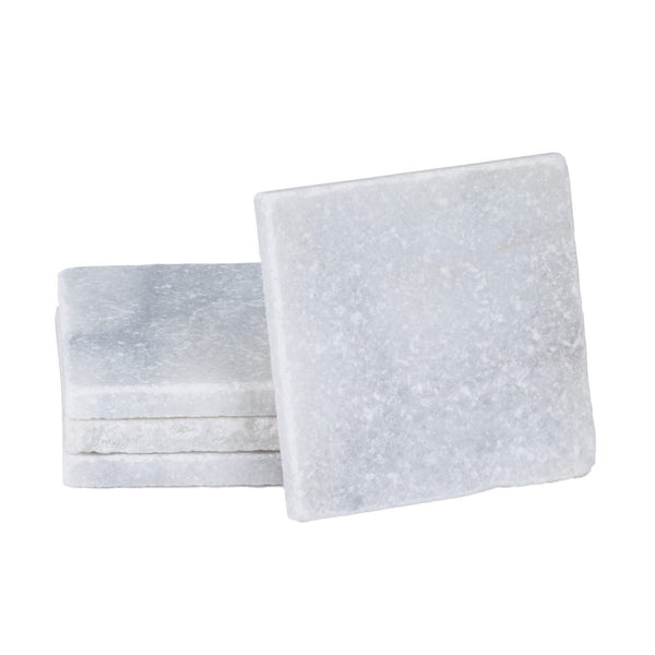 CoasterStone Accessories One Size / White CoasterStone - Natural Stone Marble Coaster