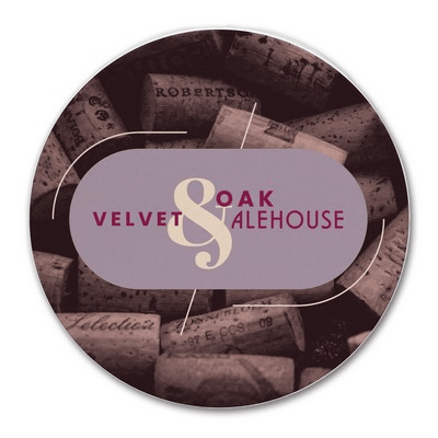 CoasterStone Home & Office One Size / White/Beige Stone CoasterStone - Absorbent Single Stone Round Coaster in Bulk
