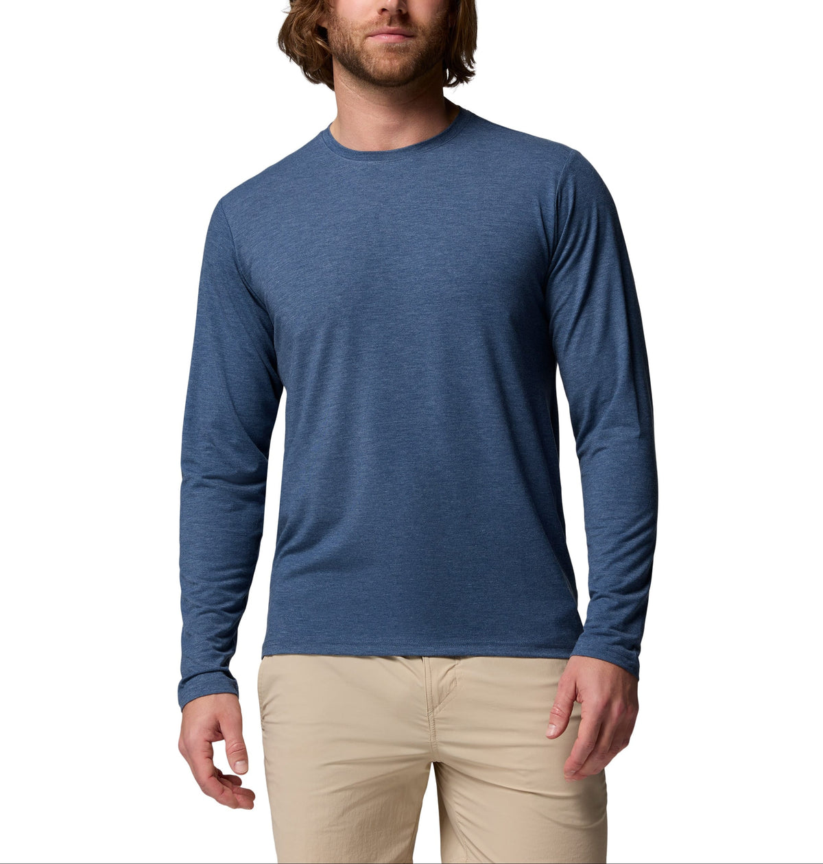 Columbia Bottoms XS / Dark Mountain Heather Columbia - Men's CSC Soft Stretch Long Sleeve T-Shirt
