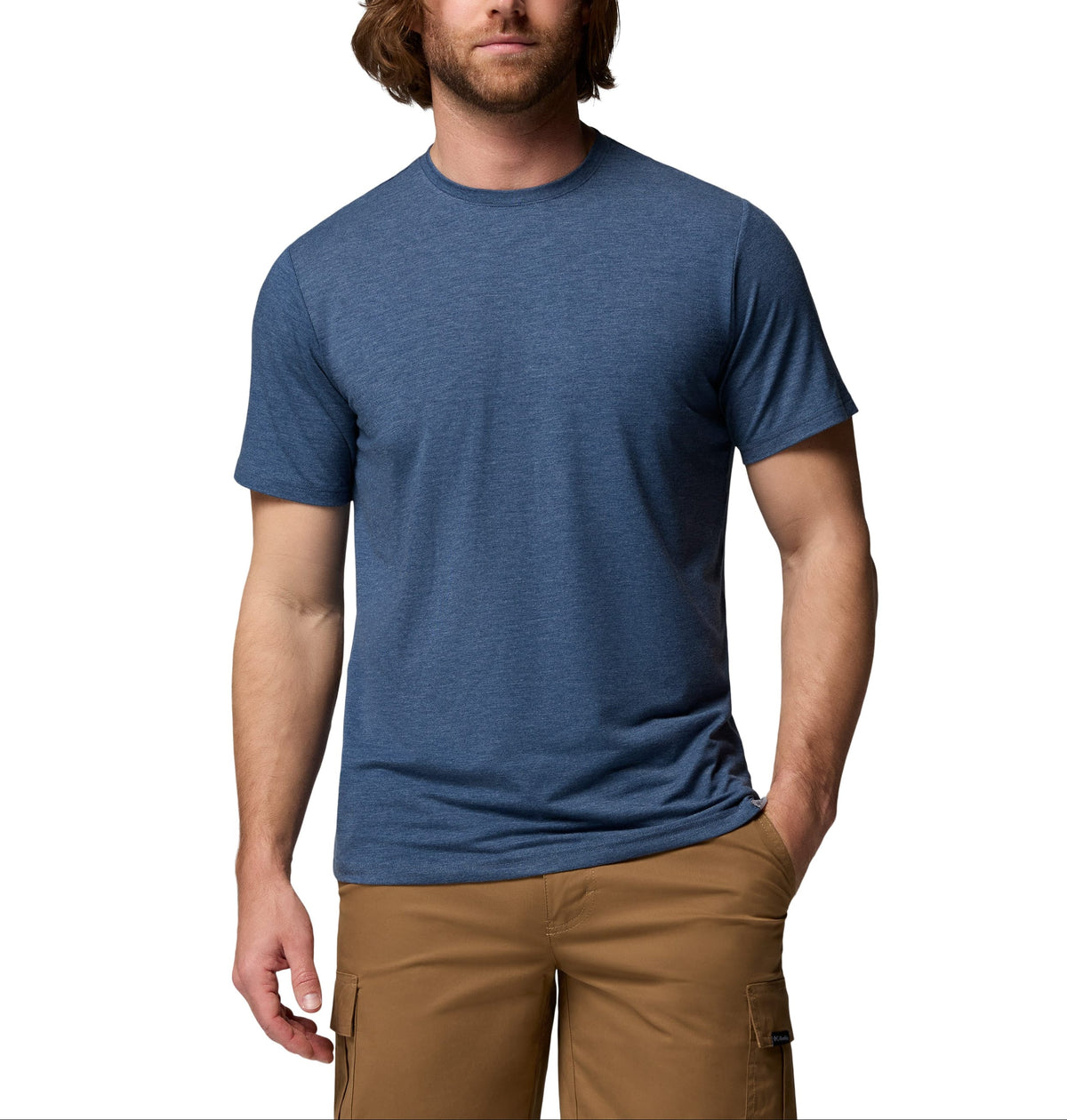 Columbia Bottoms XS / Dark Mountain Heather Columbia - Men's CSC Soft Stretch Short Sleeve T-Shirt