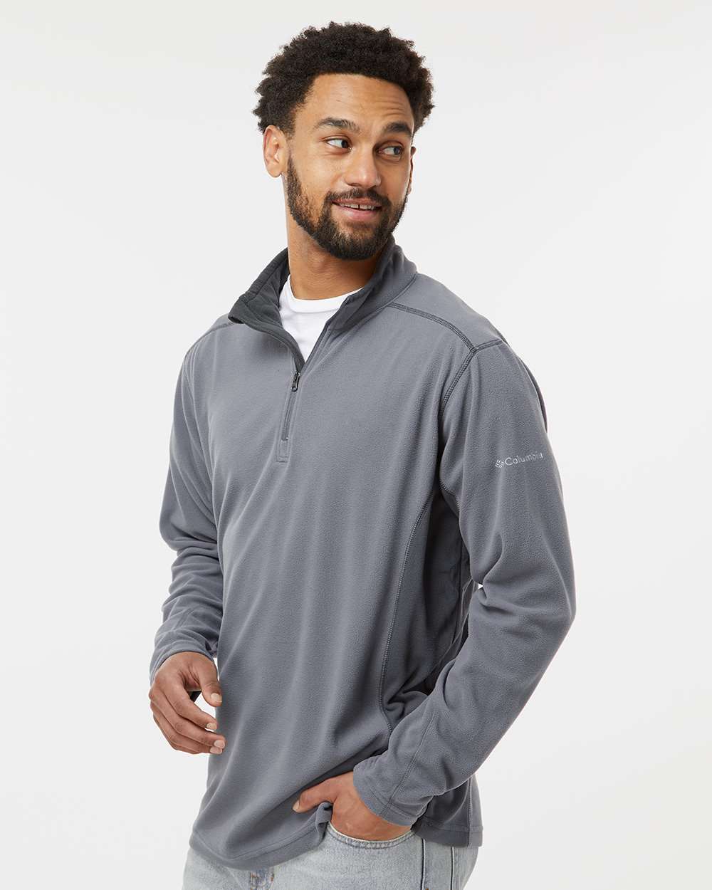 Columbia Fleece Columbia - Men’s Klamath Range™ II Half Zip Fleece Pullover (Sleeve Logo)