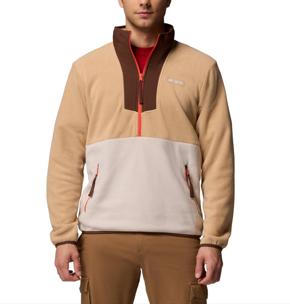 Columbia Fleece S / Canoe/Dark Stone/Tobacco Columbia - Men's Sequoia Grove™ 1/2-Zip Fleece