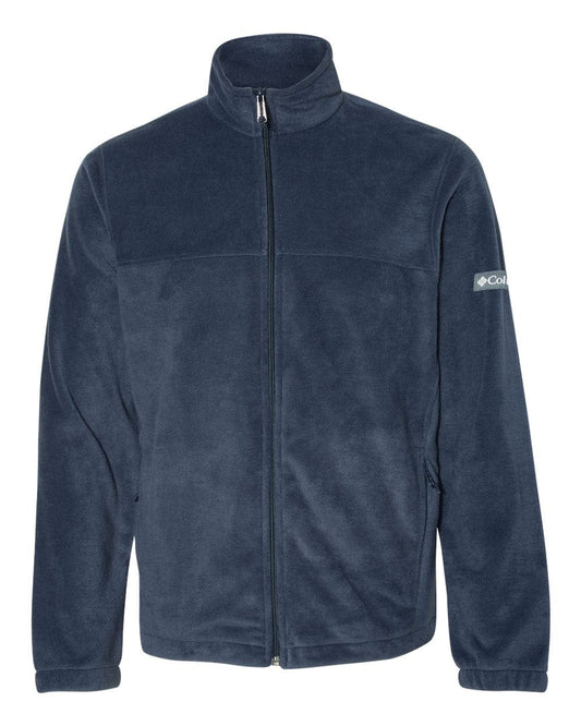 Columbia Fleece S / Collegiate Navy Columbia - Men's Full-Zip Steens Mountain™ Fleece Jacket (Sleeve Logo)
