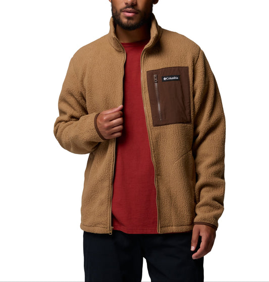 Columbia Fleece S / Delta/Tobacco Columbia - Men's Jasper Ridge™ Pebbled Full Zip Fleece