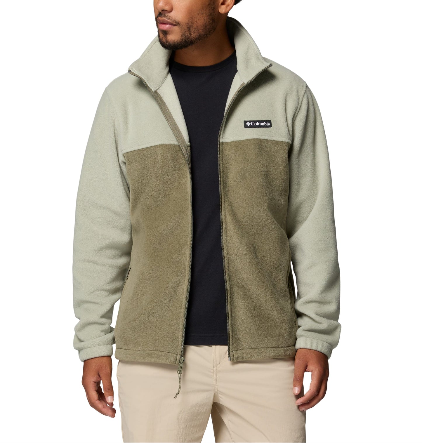 Columbia Fleece S / Safari/Stone Green Columbia - Men's Full-Zip Steens Mountain™ Fleece Jacket