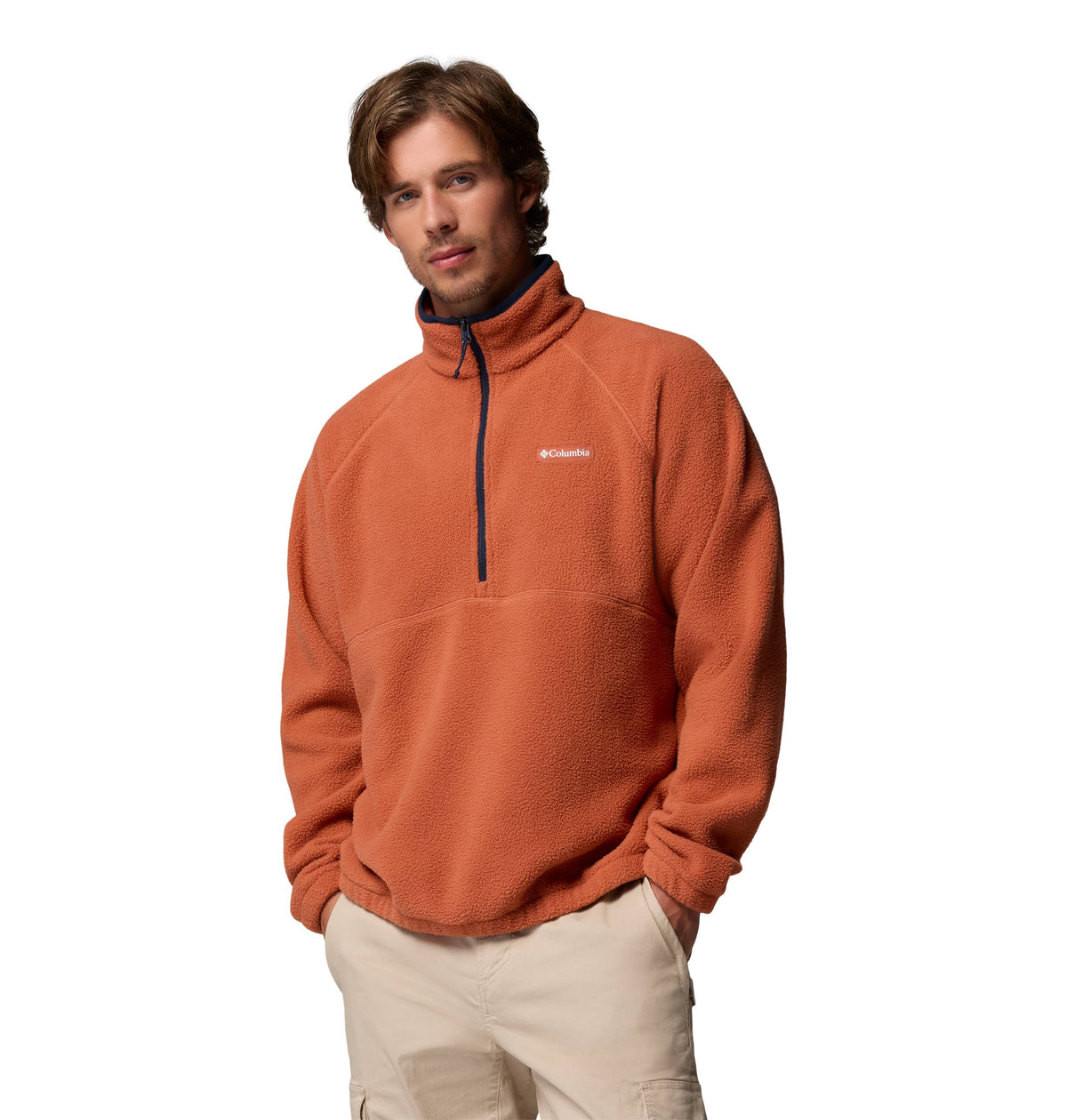 Columbia Fleece S / Teak Brown Columbia - Men's Timber Meadow MTR Fleece Half-Zip