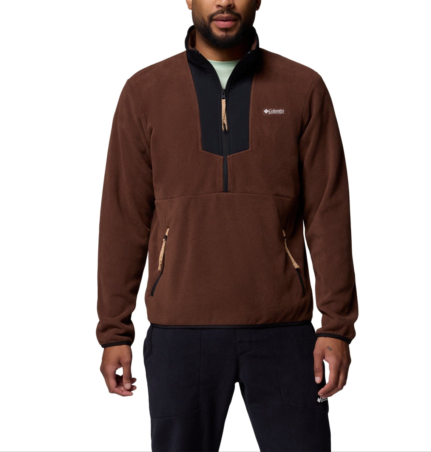 Columbia Fleece S / Tobacco/Black Columbia - Men's Sequoia Grove™ 1/2-Zip Fleece
