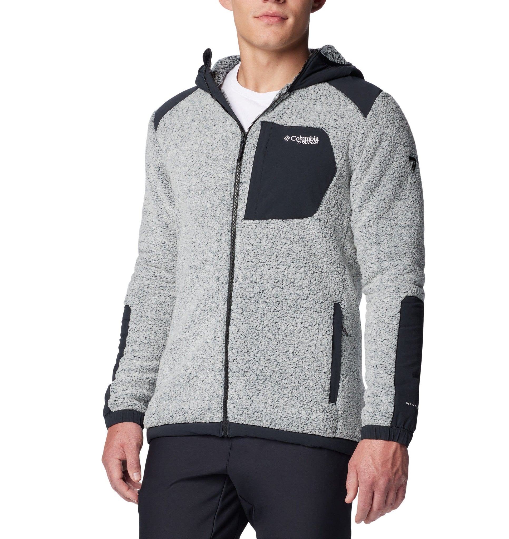 Columbia Fleece S / White/Black Columbia - Men's Arctic Crest™ Sherpa Full-Zip Jacket