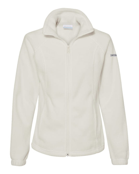 Columbia Fleece XS / Chalk Columbia - Women's Benton Springs™ Full-Zip Fleece Jacket (Sleeve Logo)