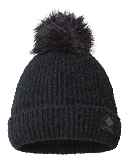 Columbia Headwear One Size / Black Columbia - Winter Blur™ Pom-Pom Cuffed Beanie