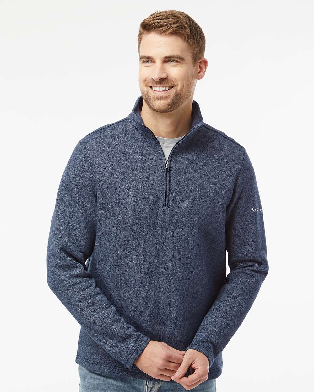 Columbia Layering Columbia - Men's Great Hart Mountain III Half Zip Pullover (Sleeve Logo)