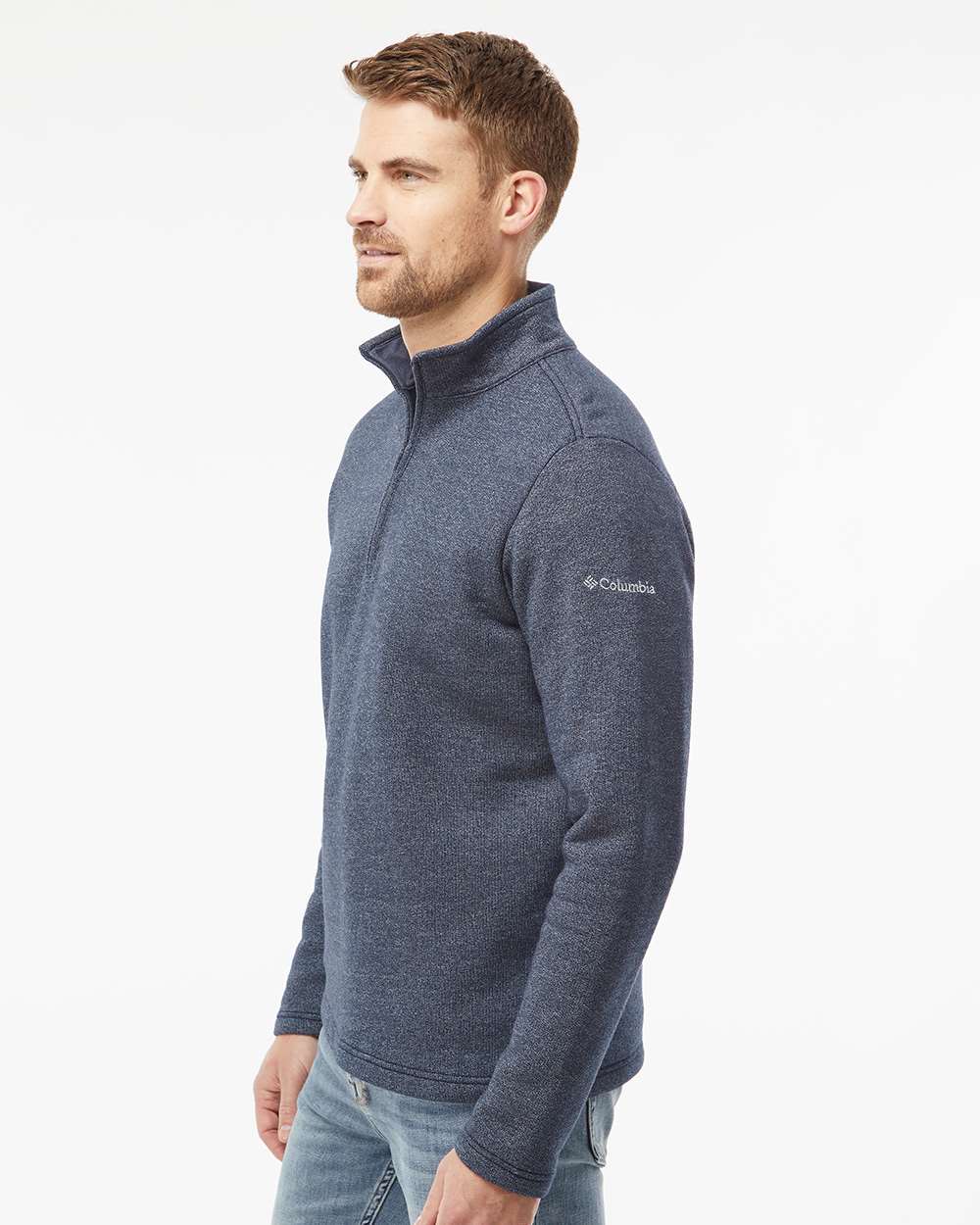 Columbia Layering Columbia - Men's Great Hart Mountain III Half Zip Pullover (Sleeve Logo)