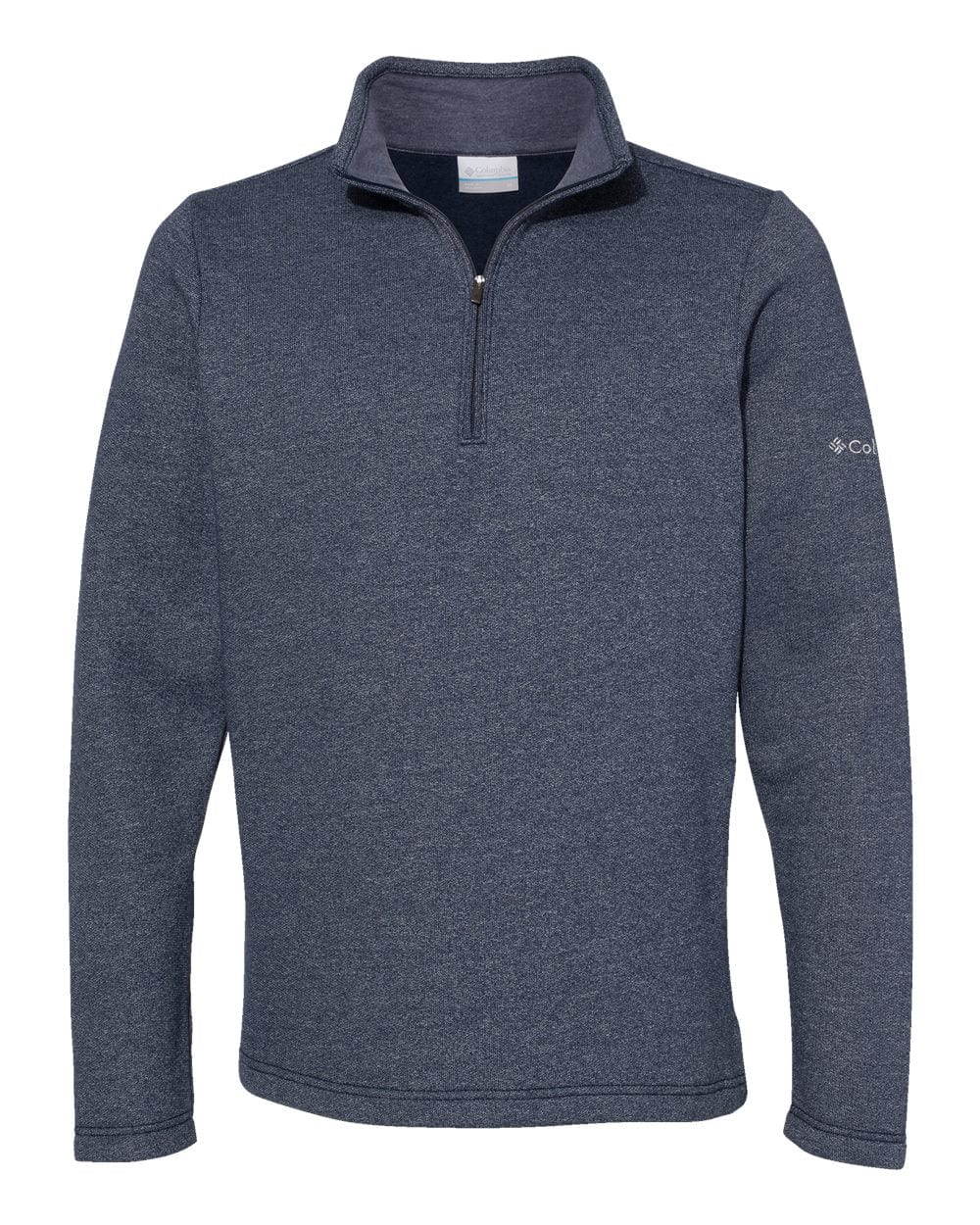 Columbia Layering S / Collegiate Navy Columbia - Men's Great Hart Mountain III Half Zip Pullover (Sleeve Logo)